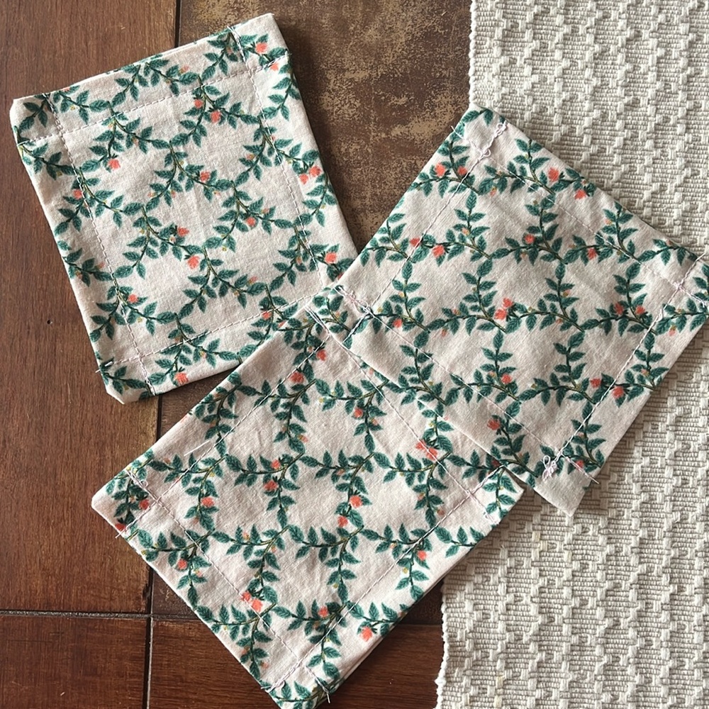 Rifle Paper Co handmade cocktail napkins (set of 3)